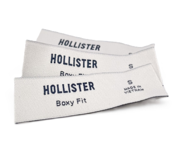Hollister woven label